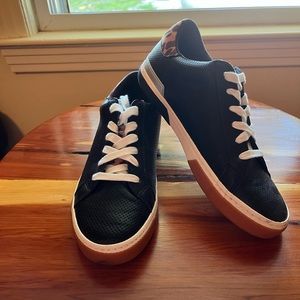 A New Day Maddison lace up sneakers black/leopard